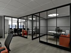 Custom glass partition for office spaces